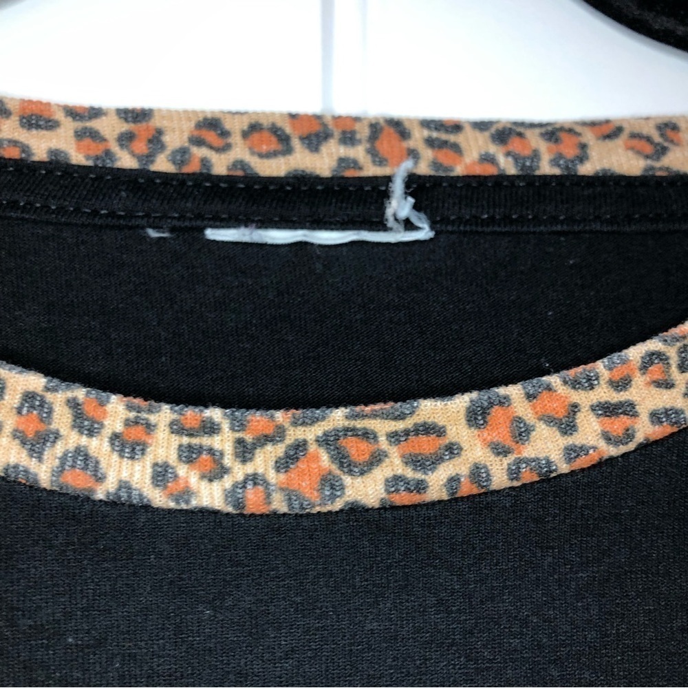 Simply Basic Vintage Leopard Sleepy Teddy Bear Short Sleeve Nightgown Size XL - Picture 4 of 9